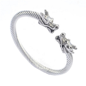 Top Sale Stainless Steel Silver Dragon Bracelet For Men